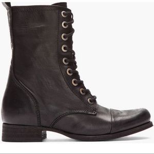 DIESEL Ask Women Black Leather Lace Up Boots.  Size 7.5 New with Dust-bag. NWT